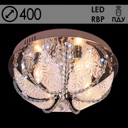 Люстра 55577/400 CR хром 4х40W E14 LED-RBP ПДУ d400 h210, 24